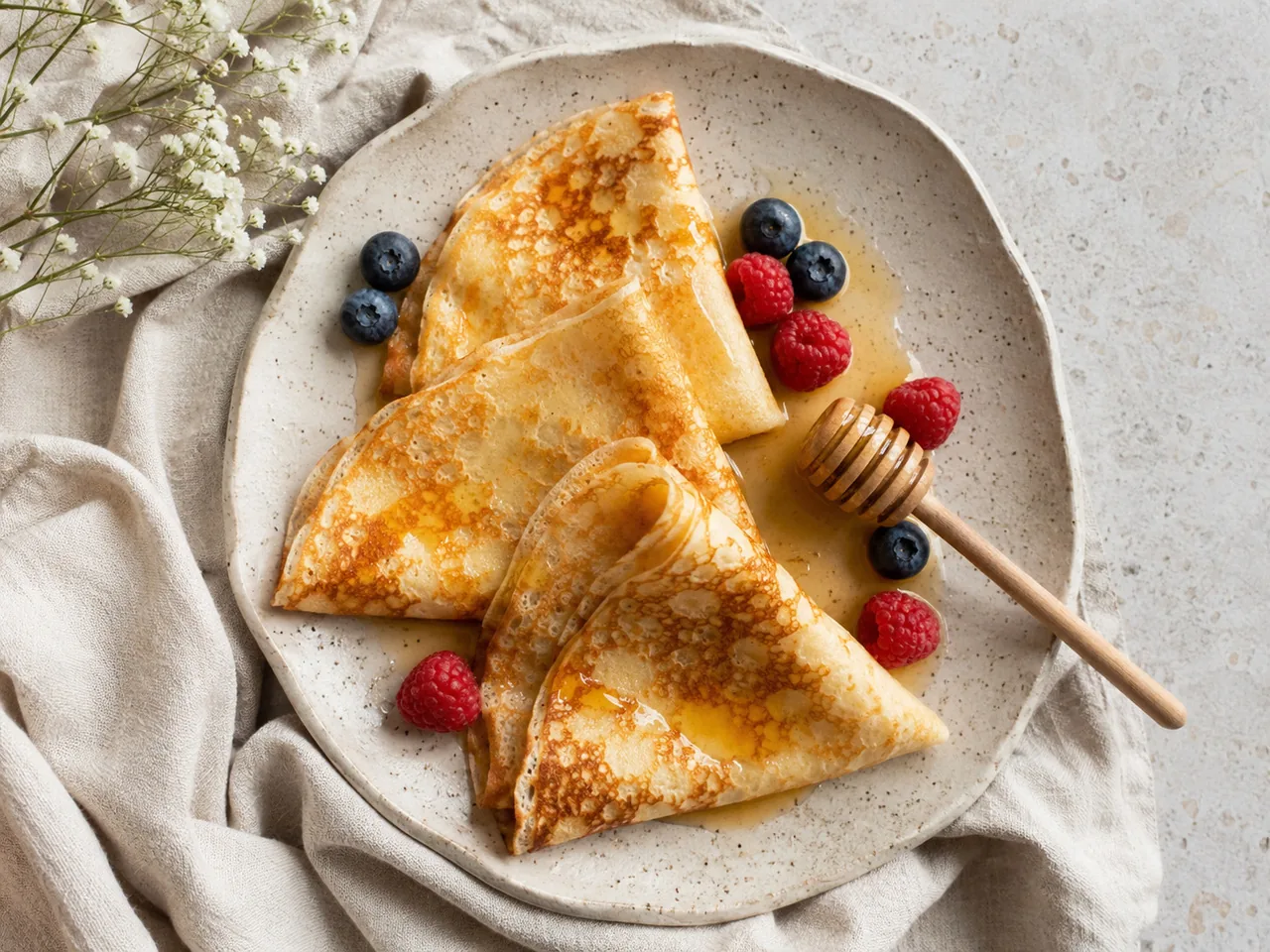 Блинчики с медом