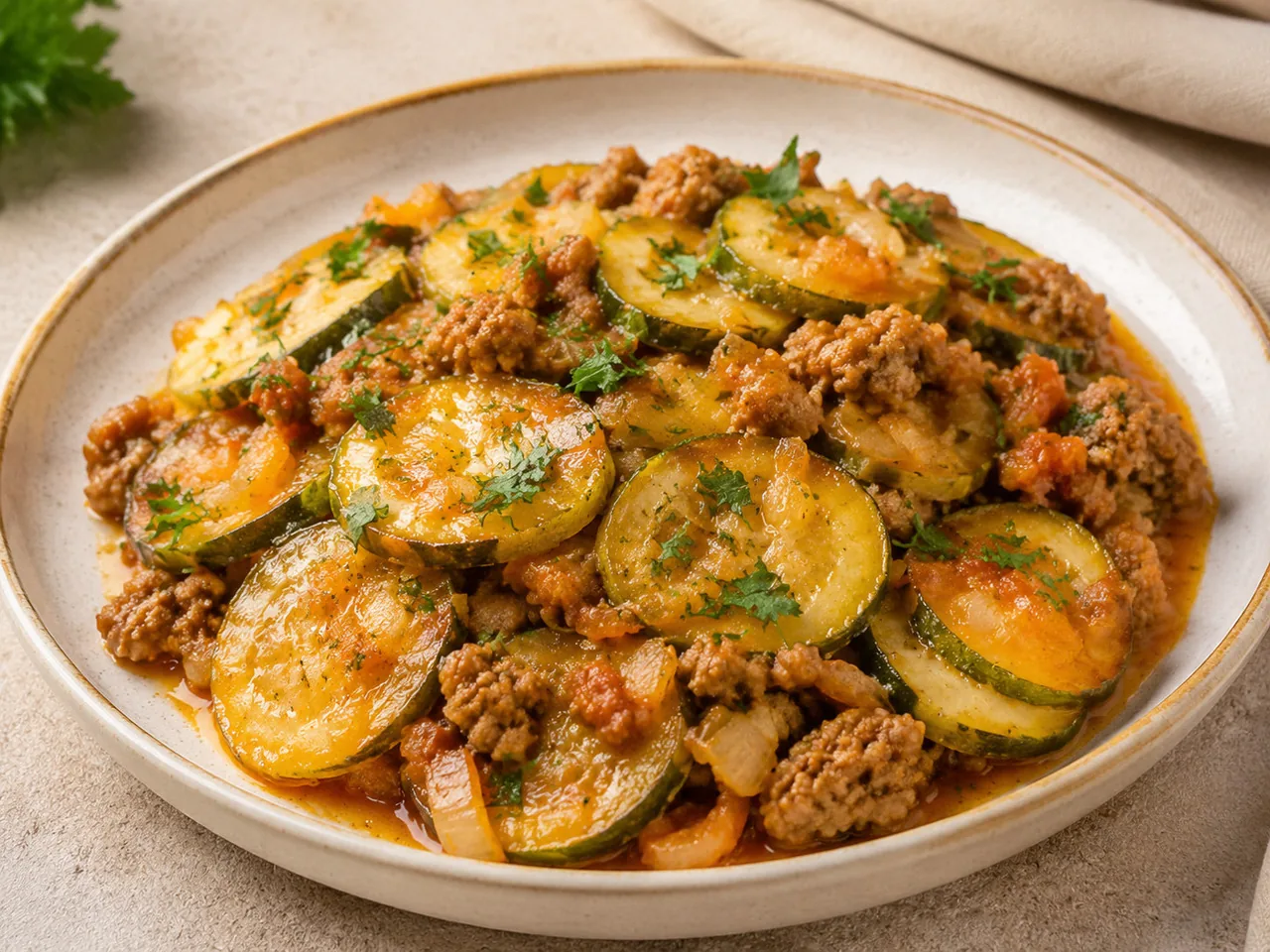 Кабачки с мясом