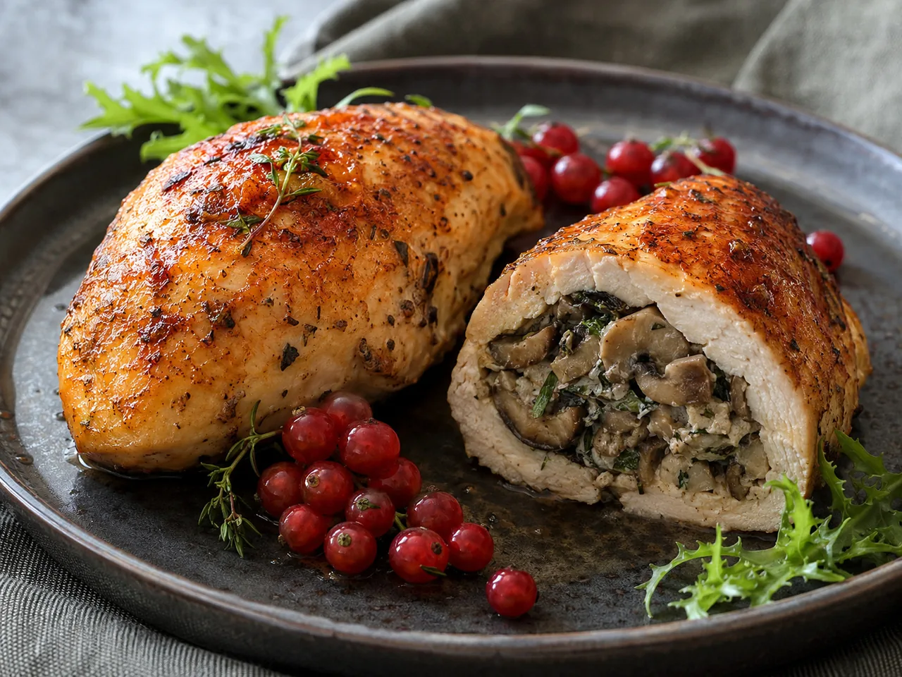 Куриные грудки фаршированные
