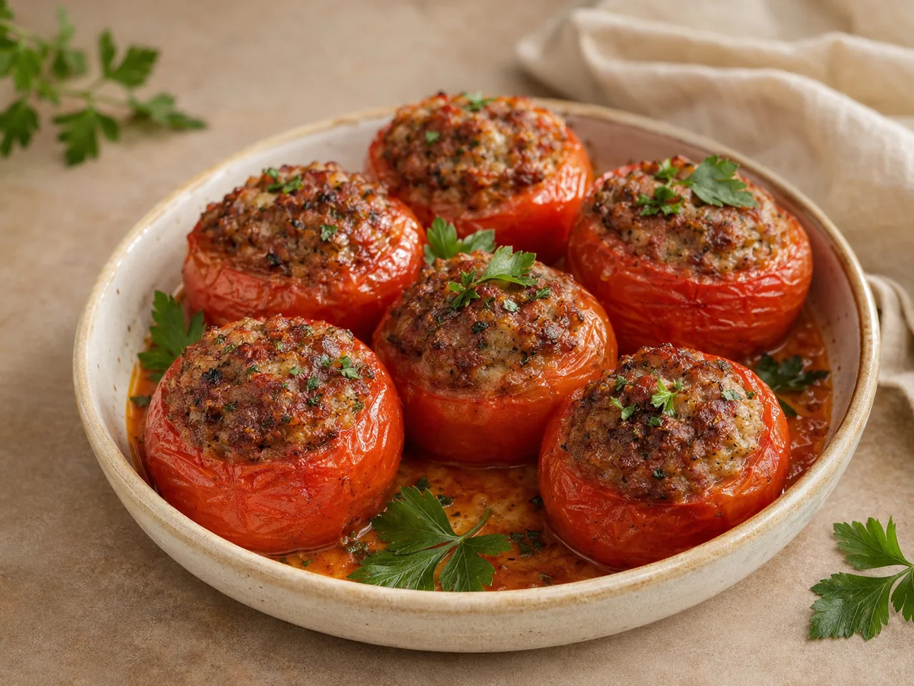 Помидоры, фаршированные мясом