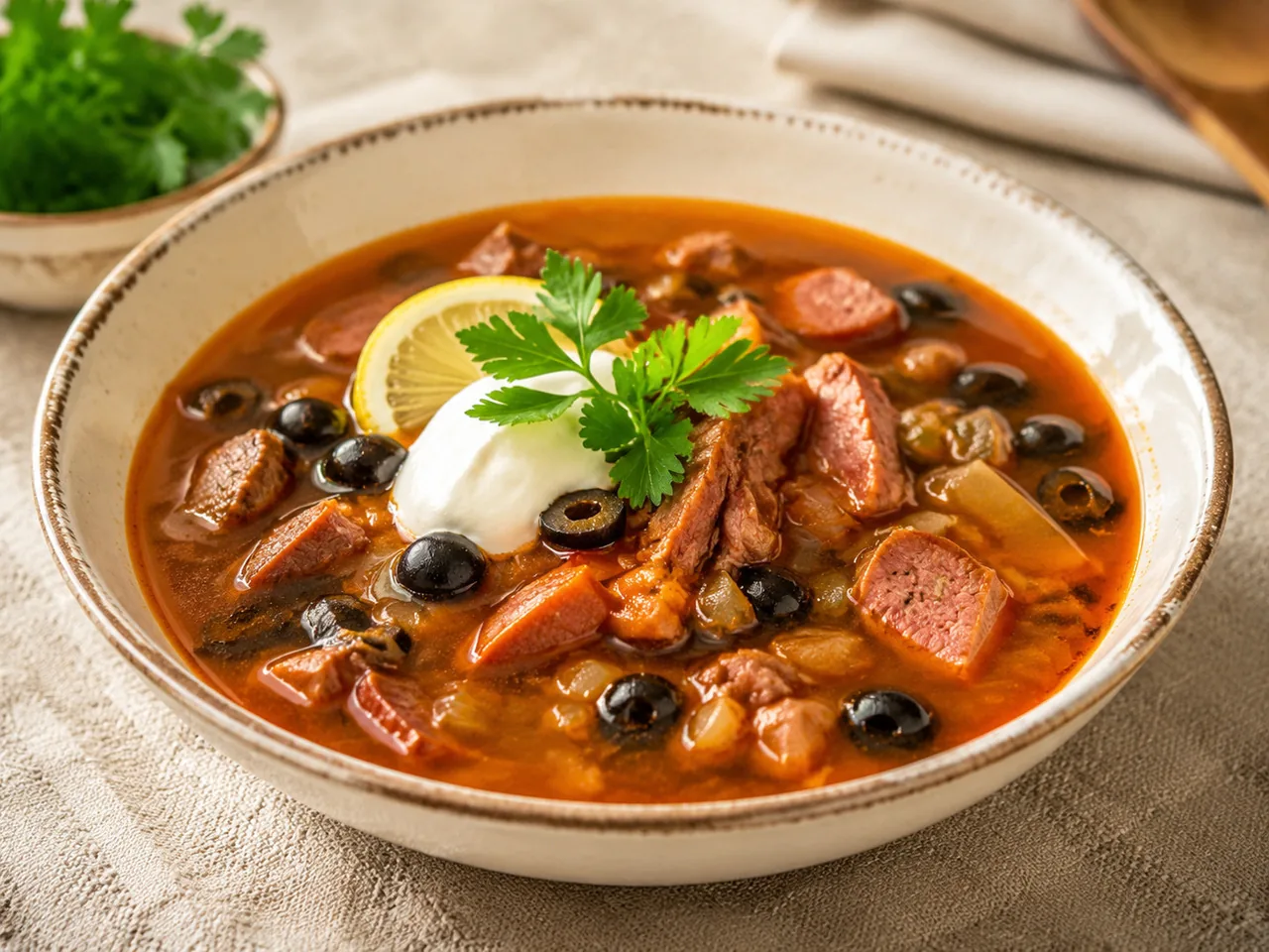 Солянка мясная