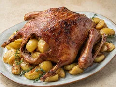 Гусь с антоновскими яблоками
