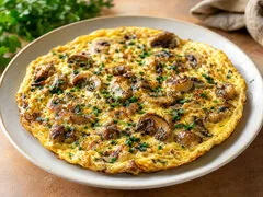 Омлет с грибами по-деревенски