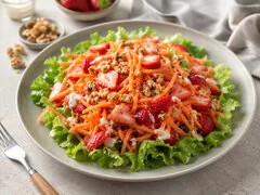 Салат из моркови и клубники