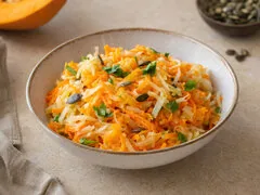Салат из тыквы с квашеной капустой