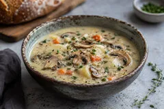 Суп картофельный с грибами